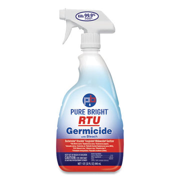 Pure Bright® Rtu Germicide With Bleach, Fresh Scent, 32 Oz Spray Bottle, 9-carton freeshipping - TVN Wholesale